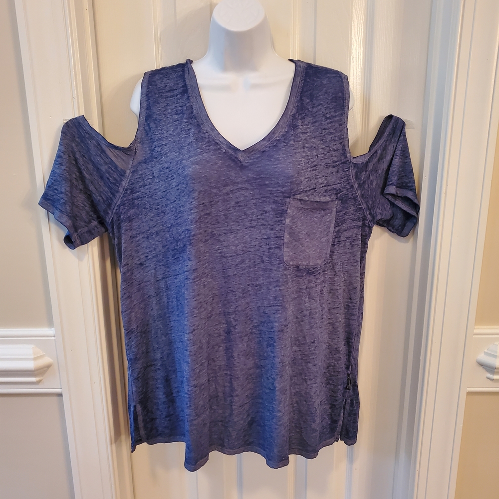 Seven7 - Indigo - Cold Shoulder - Tee XXL